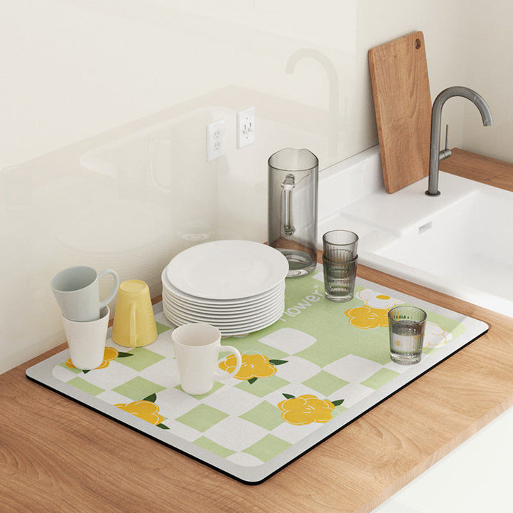 Fun-Themed Kitchen Drying Mat Kalsten