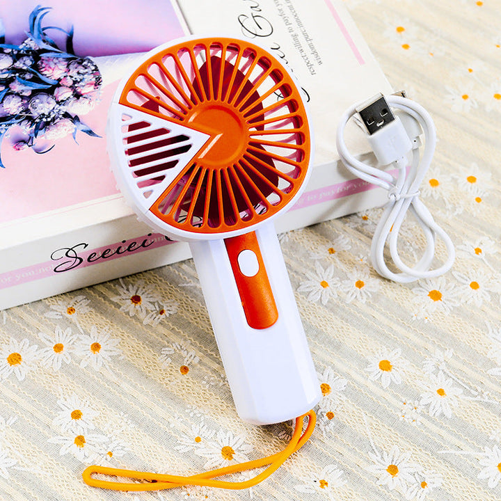 Ladies Portable Handheld Fan with USB Connection and Safety Net Kalsten