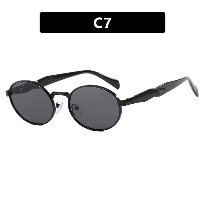 Women's fashionable sunglasses in elegant oval design with trendy accents Kalsten