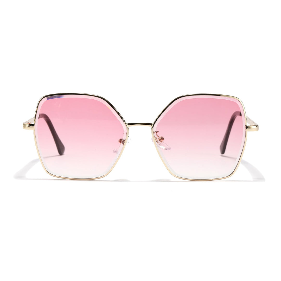 Women geometric sunglasses with fashionable gold frame Kalsten