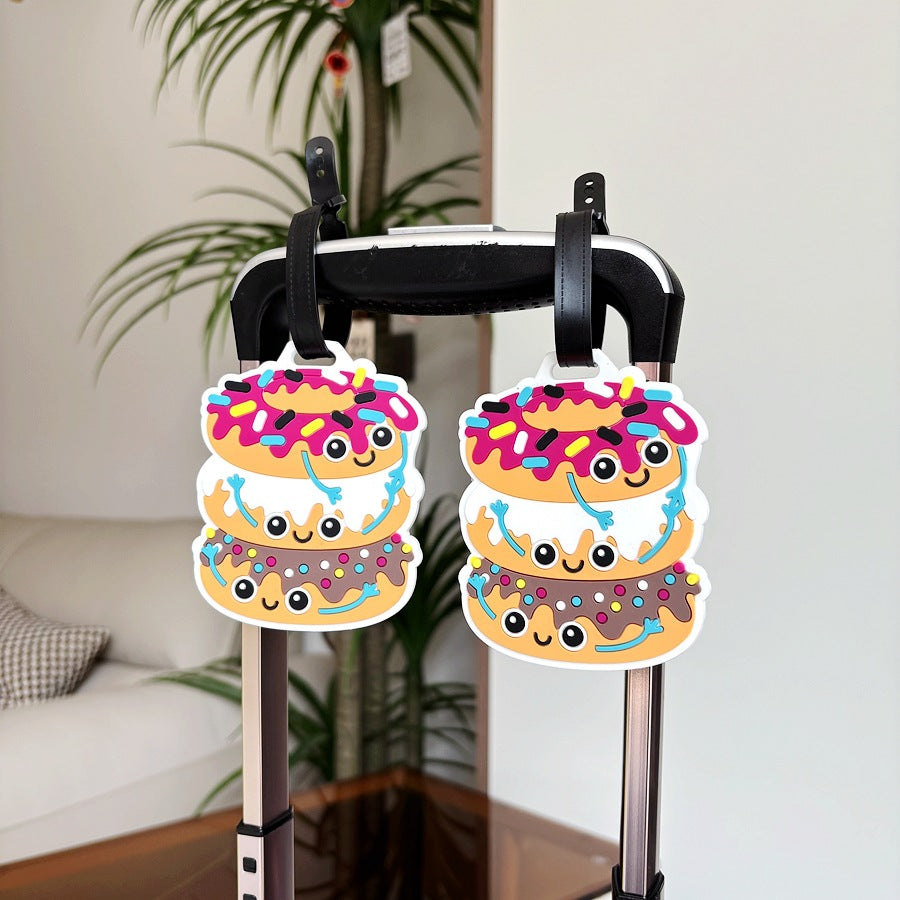 Fun Donut-Themed Luggage Tag Kalsten