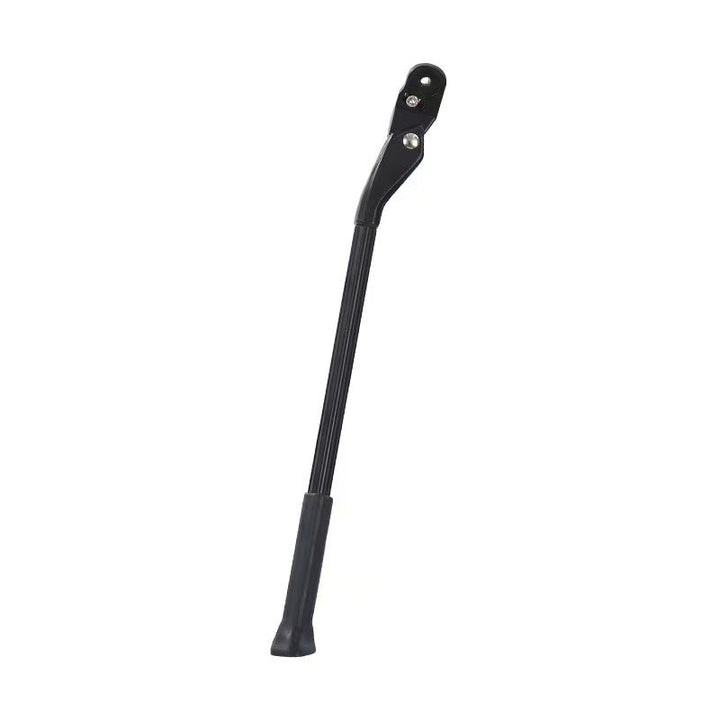 adjustable rear bicycle kickstand with hinged mounting plate and rubber foot Kalsten