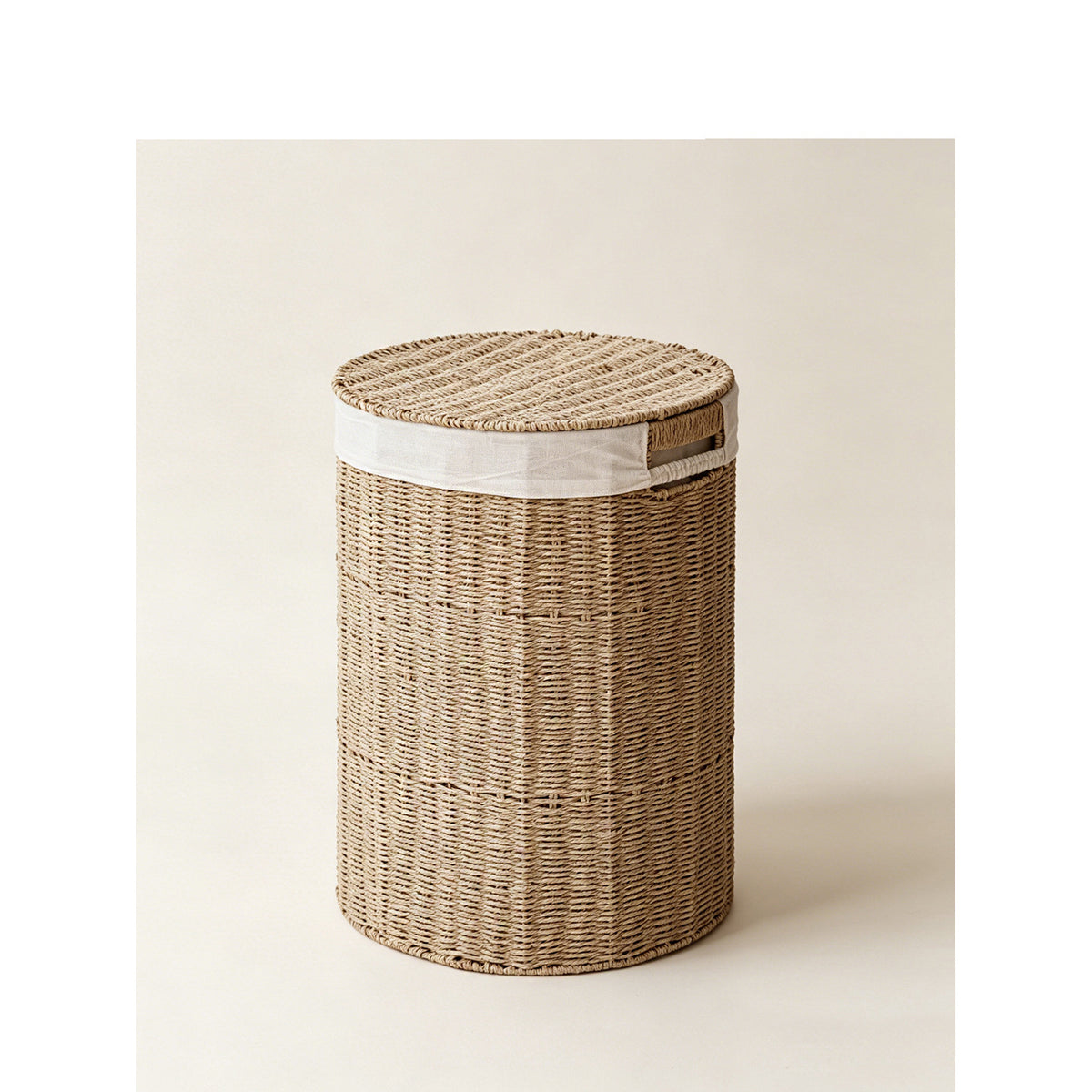Stylish laundry basket made of natural material Acalora