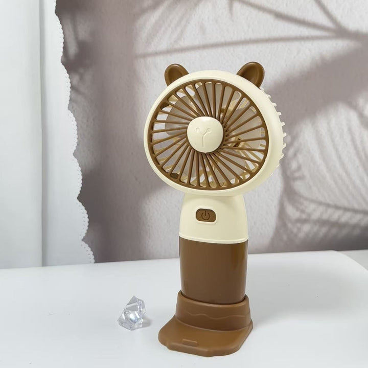 Ladies Portable Hand Fan with Animal Ears Kalsten