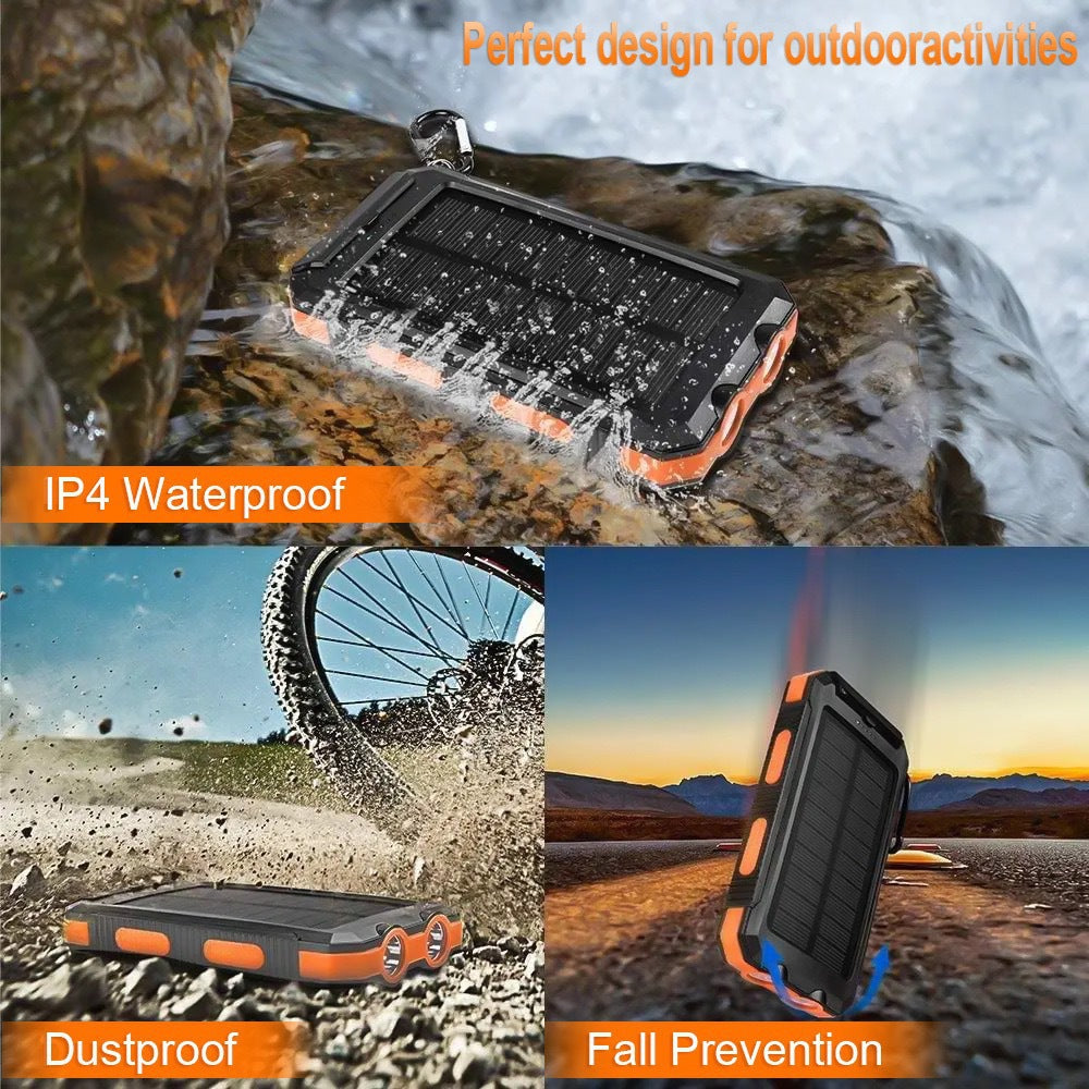 Solar-powered power bank with robust design and integrated fast charging function Kalsten