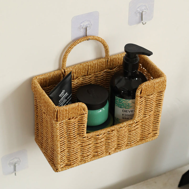 Unisex Handwoven Storage Basket with Practical Carrying Handle Kalsten