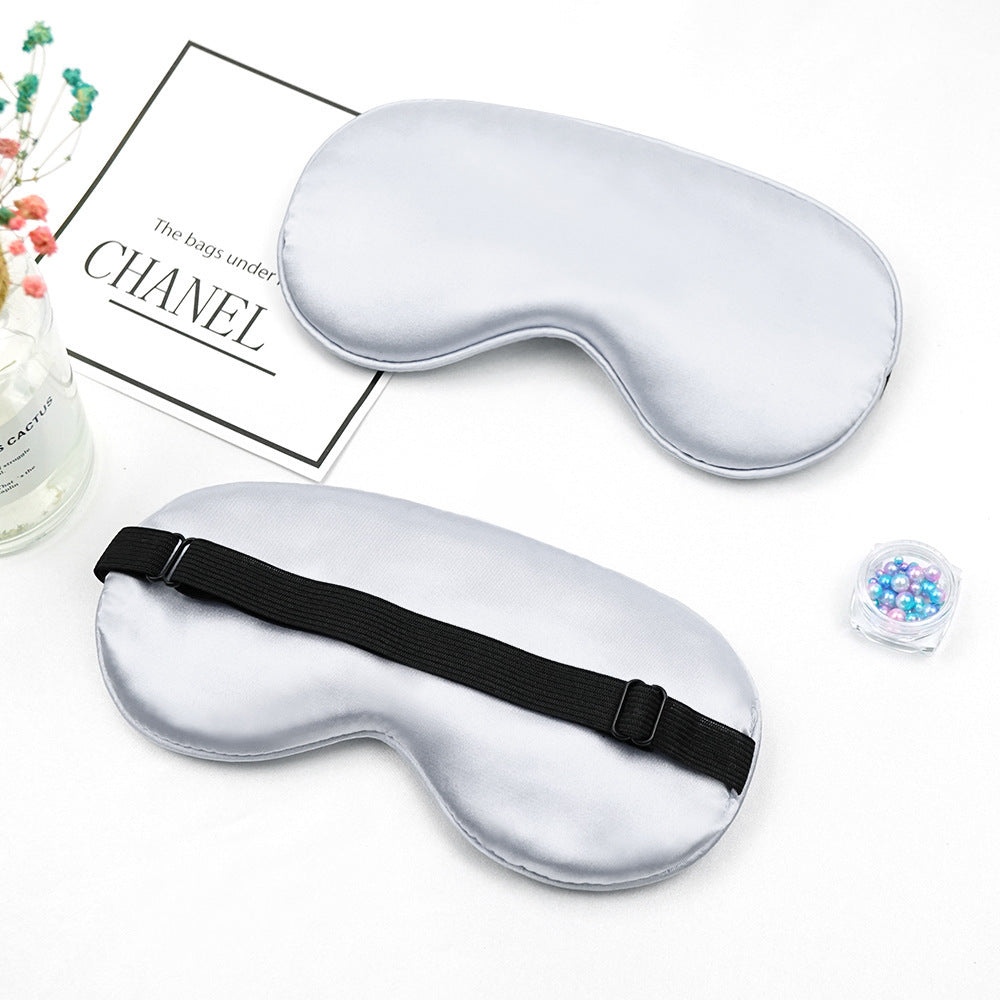 Unisex nan luxurious silk sleep mask with contoured eye cavity and adjustable elastic band Kalsten