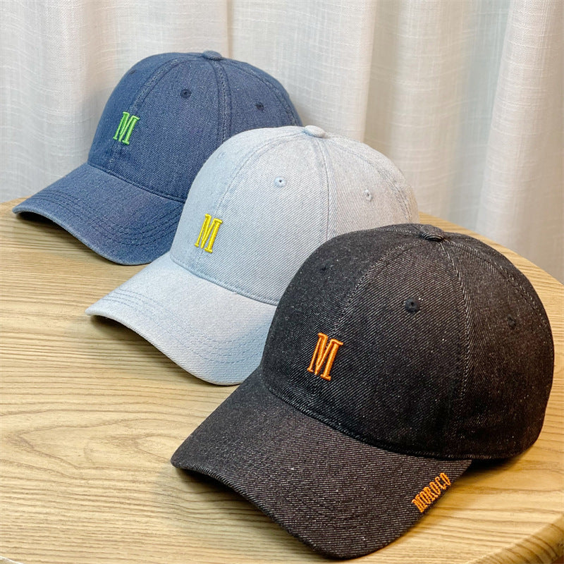 Men's Embroidered Denim Baseball Cap Kalsten