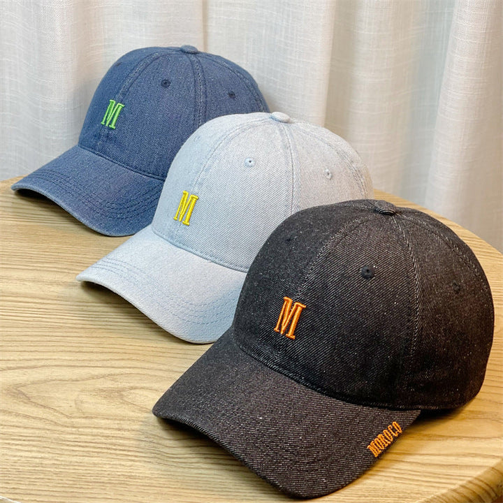 Men's Embroidered Denim Baseball Cap Kalsten