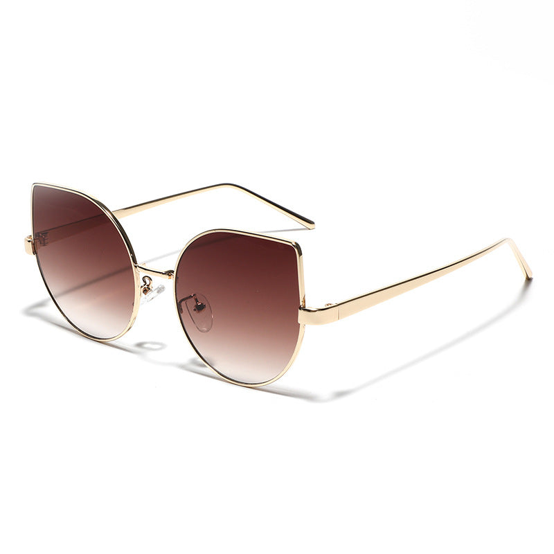 Ladies Cat-Eye Sunglasses with Polarized Lenses and Elegant Metal Frame Kalsten