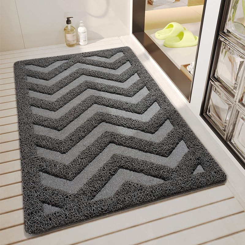 Chevron Pattern Bathroom Mat Kalsten