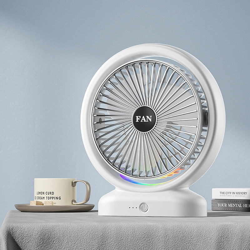 Unisex Portable Air Circulation Fan with LED Ambient Lighting Kalsten
