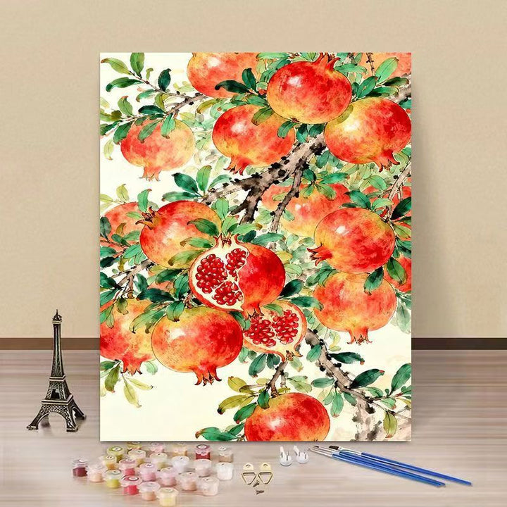 Artistic Pomegranate DIY Paint by Numbers Kit Kalsten