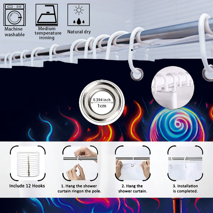 Digital Dragonfly-Themed Bathroom Set Kalsten