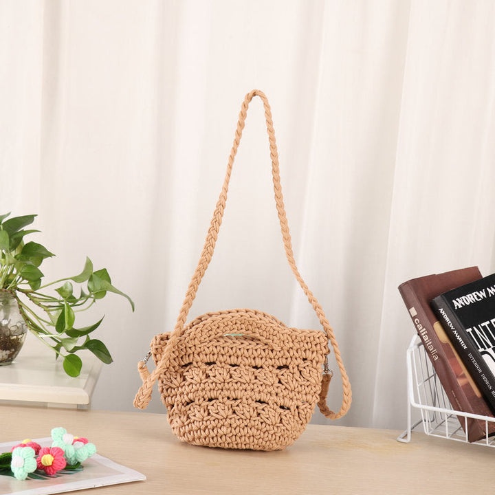 Handcrafted shoulder bag with unique knit design Kalsten