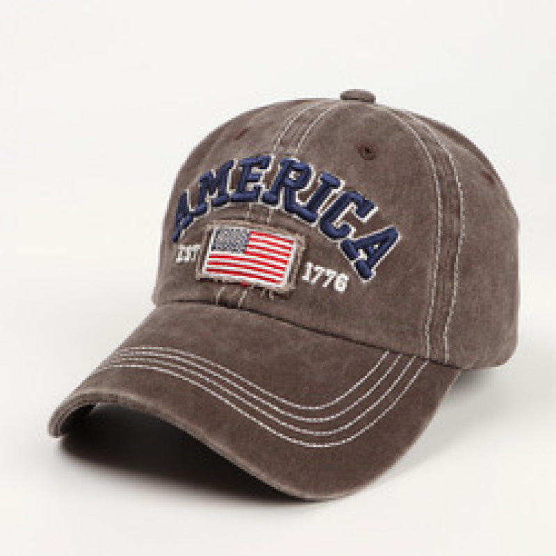 Men's Vintage-Inspired Embroidered Baseball Cap Kalsten