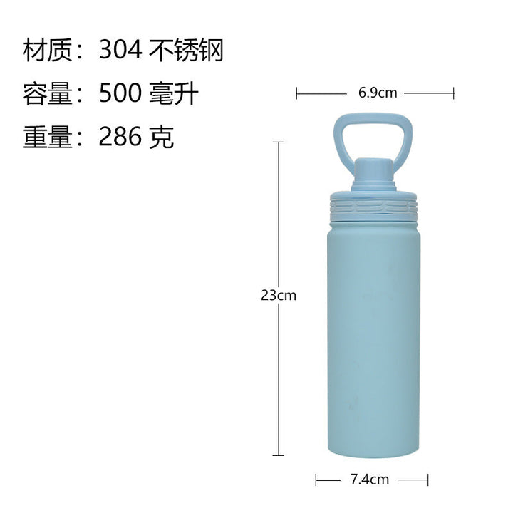 Unisex Practical Insulated Drinking Bottle with Carry Handle Kalsten
