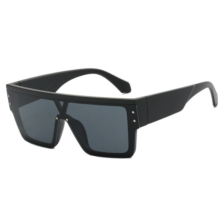 Women futuristic oversized sunglasses with clear lenses Kalsten