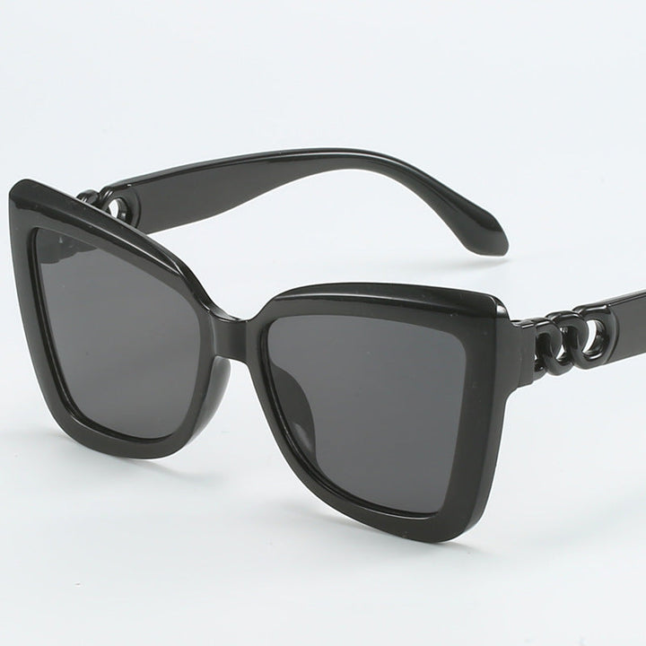 Ladies modern cat-eye sunglasses with clear frame and UV protection Kalsten