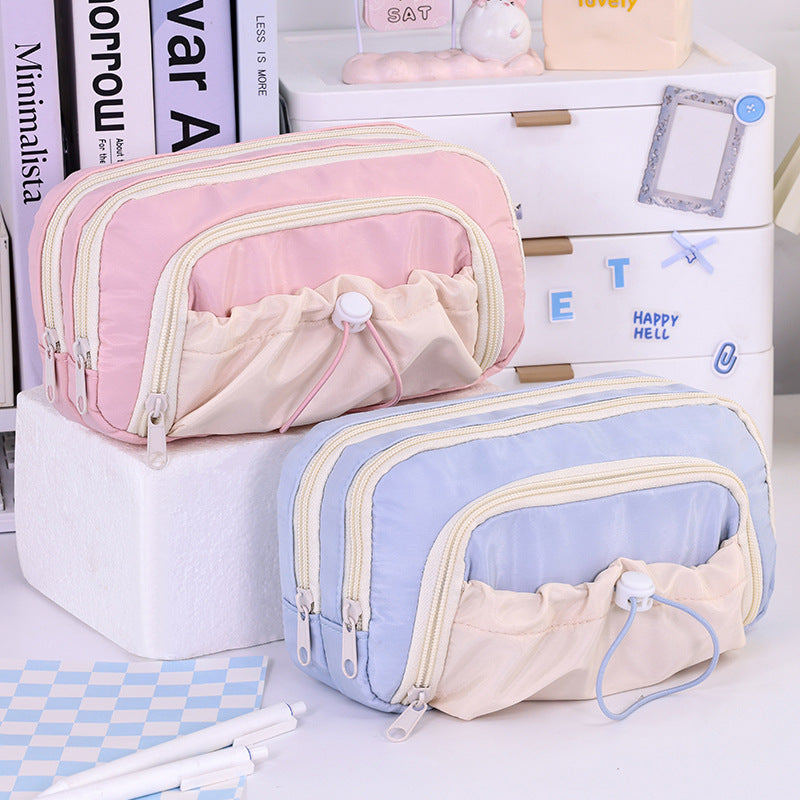 Multifunctional Cosmetic Pouch With Multiple Compartments And Practical Zipper Kalsten