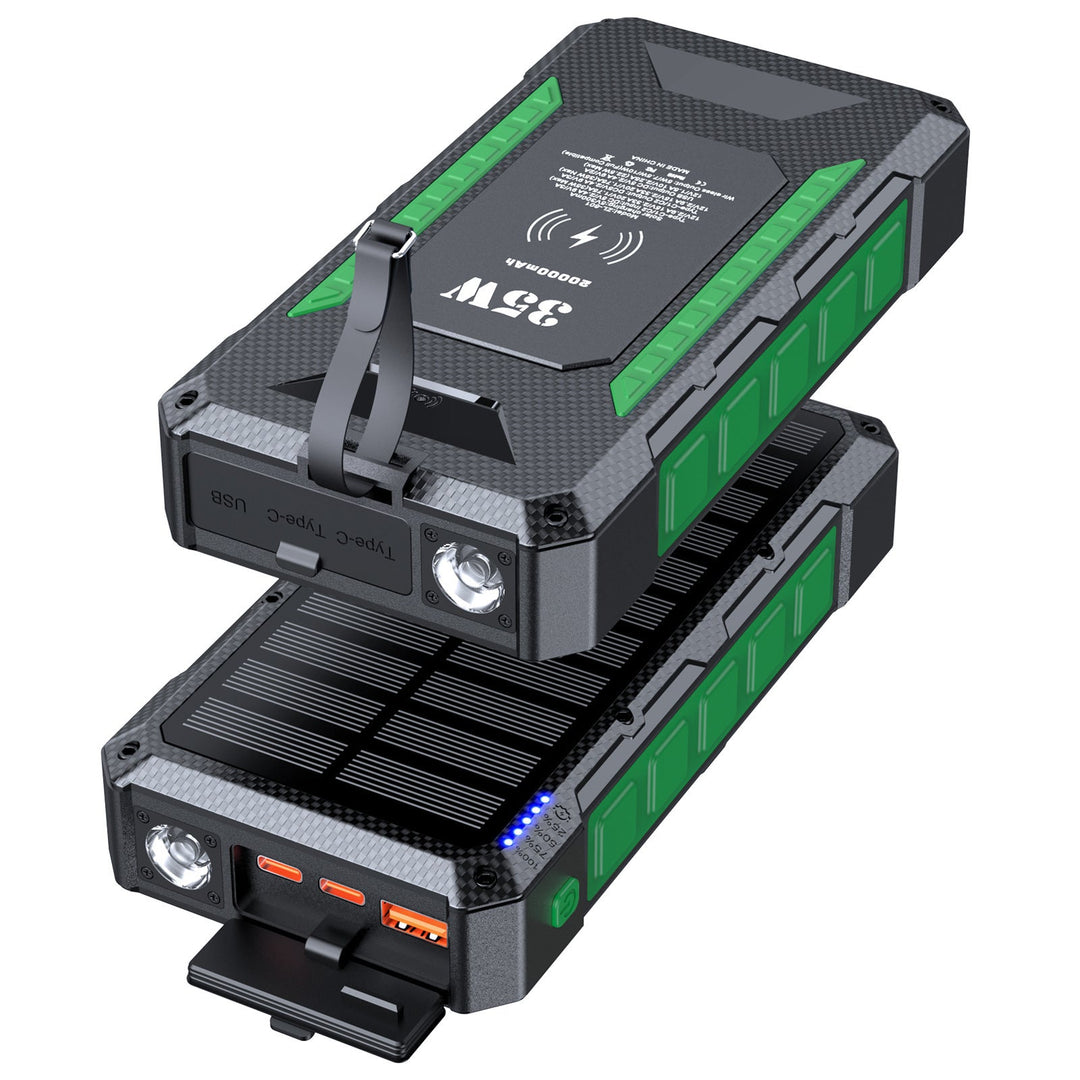Solar Powerbank with Fast Charging Function and Integrated Flashlight Kalsten