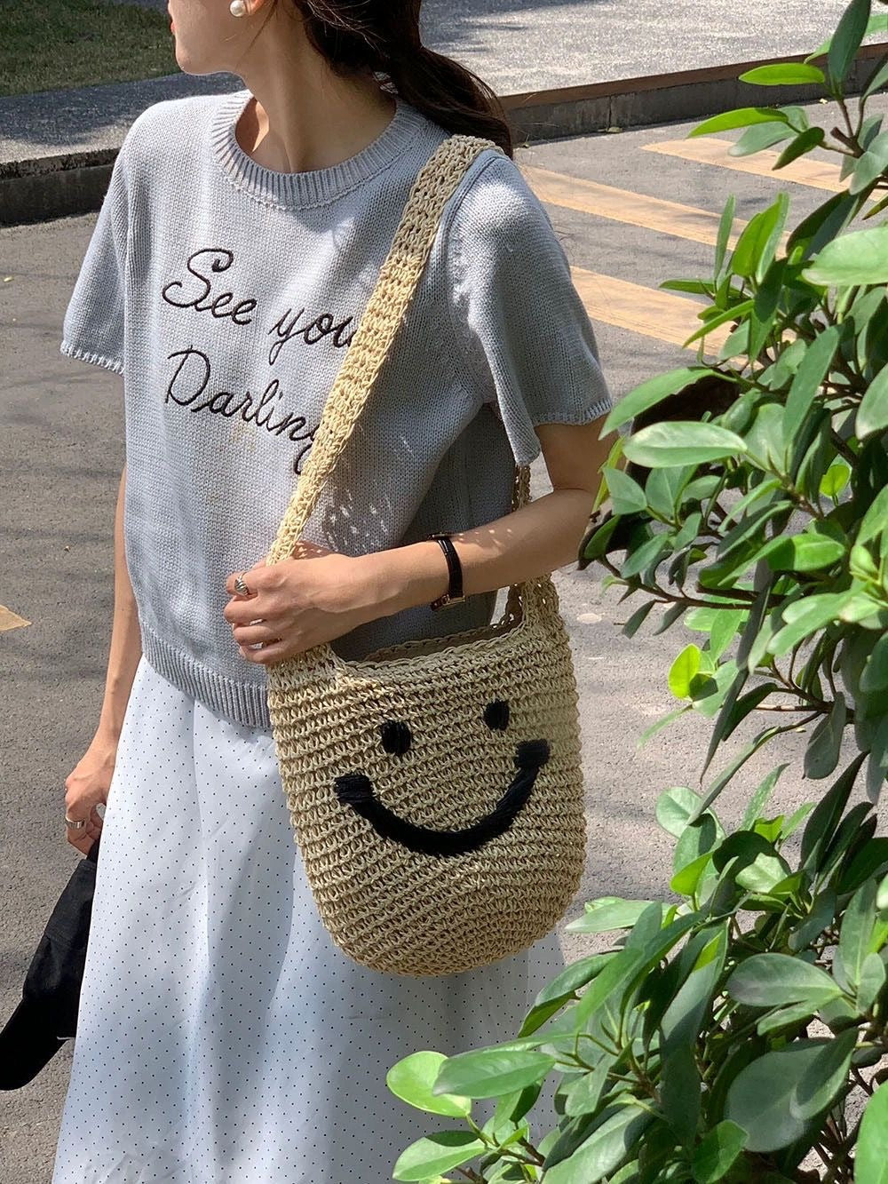 Handbag with Smiling Motif Kalsten