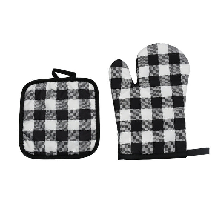 quilted insulated cotton oven mitt and pot holder set Kalsten