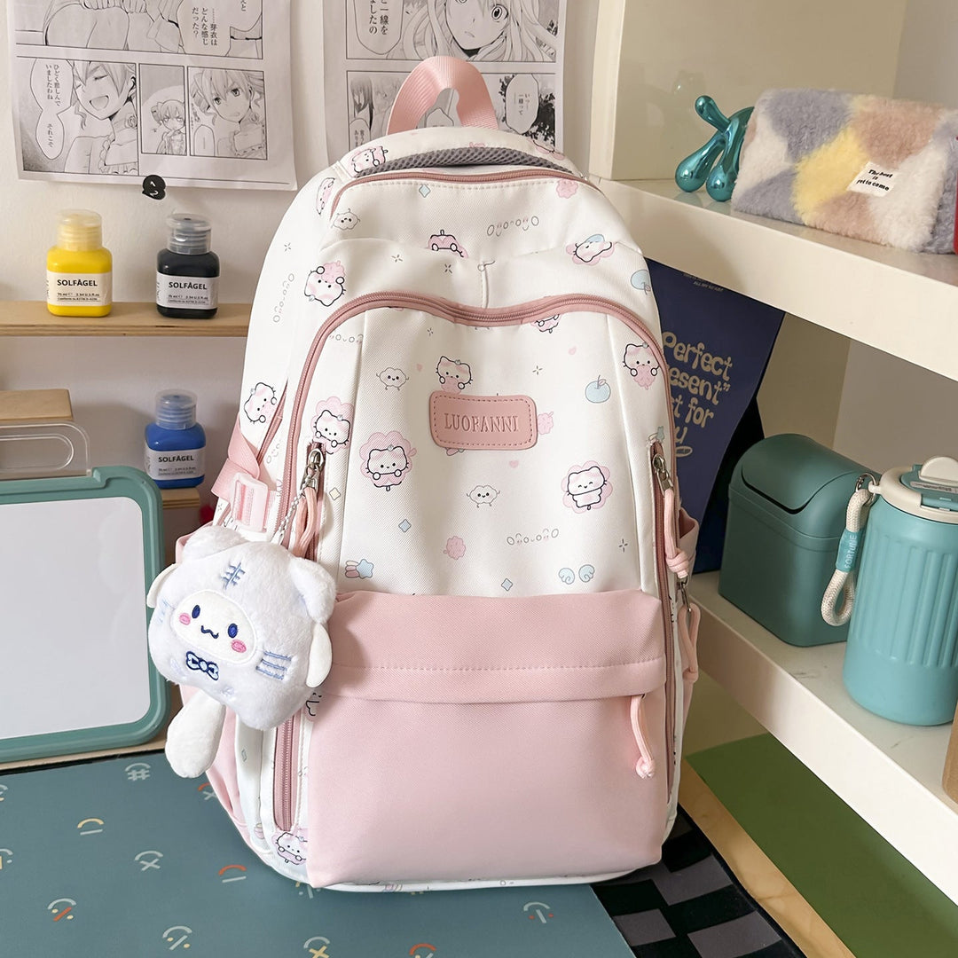 Cartoon-Inspired High-Capacity School Backpack