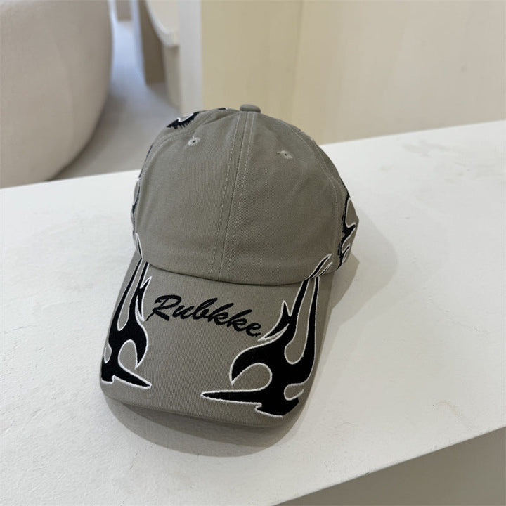 Men's Graphic Flame-Embroidered Baseball Cap Kalsten