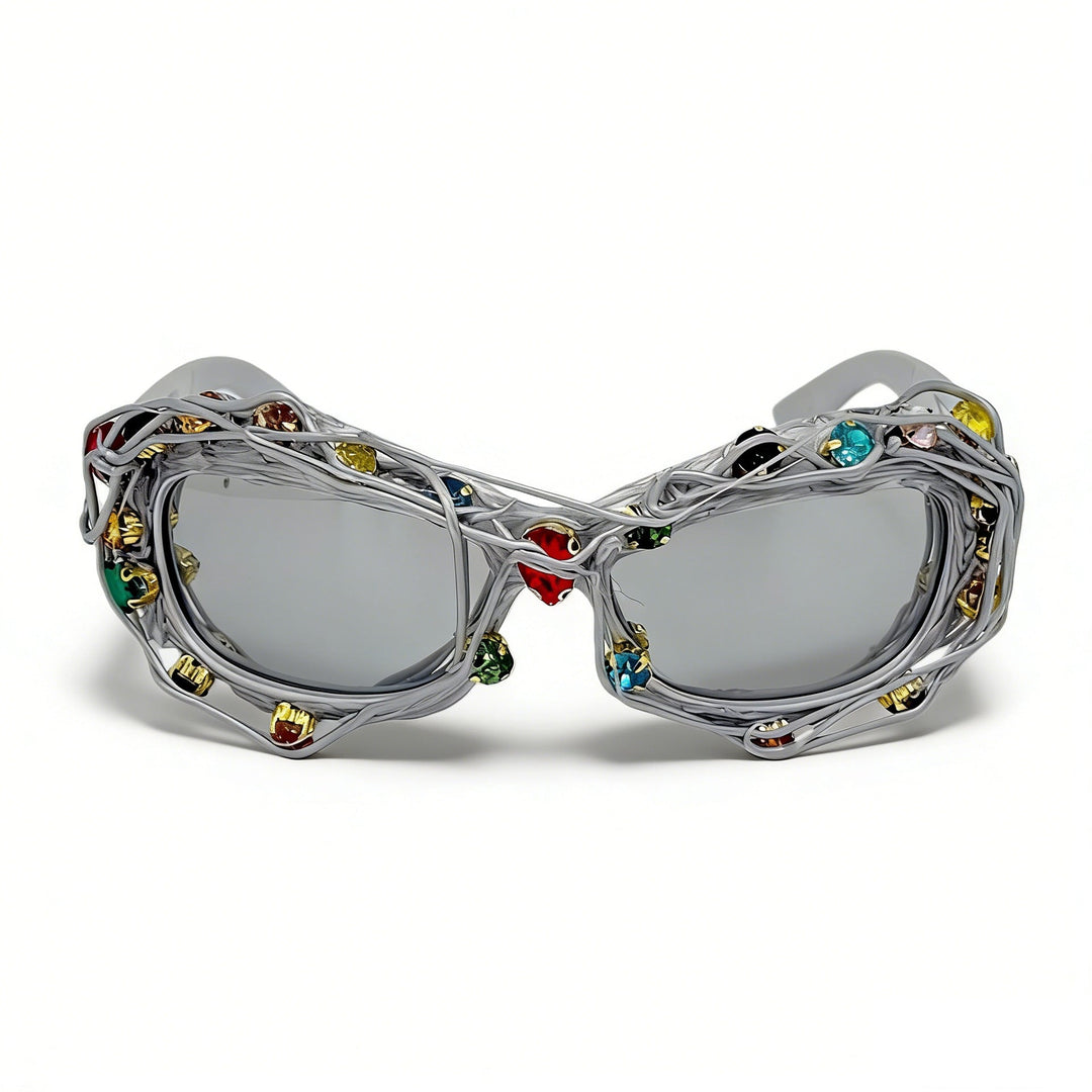 Ladies striking designer sunglasses with rhinestone applications Kalsten
