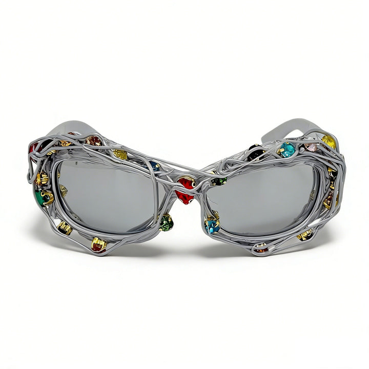 Ladies striking designer sunglasses with rhinestone applications Kalsten