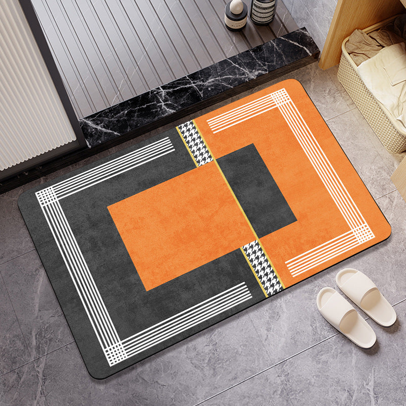 Abstract Pattern Non-Slip Bath Mat Acalora