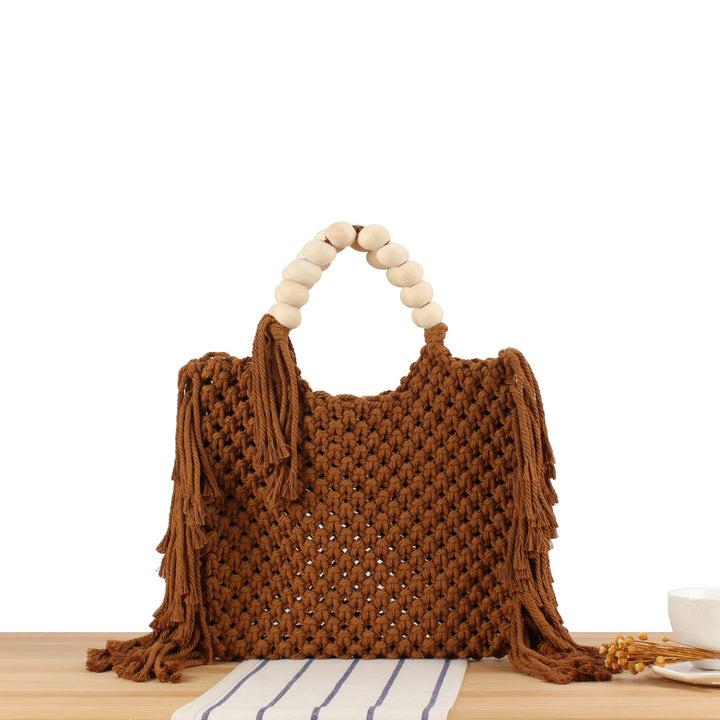 Creative crochet handbag with decorative fringes Kalsten