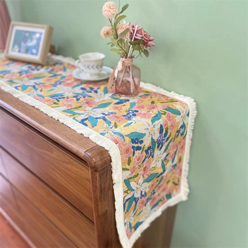 Elegant Floral Table Runner
