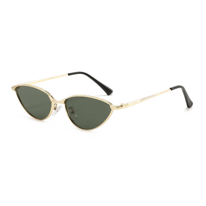 Ladies Cat-Eye Sunglasses with Rhinestone-Embellished Frame and Protective Lenses Kalsten