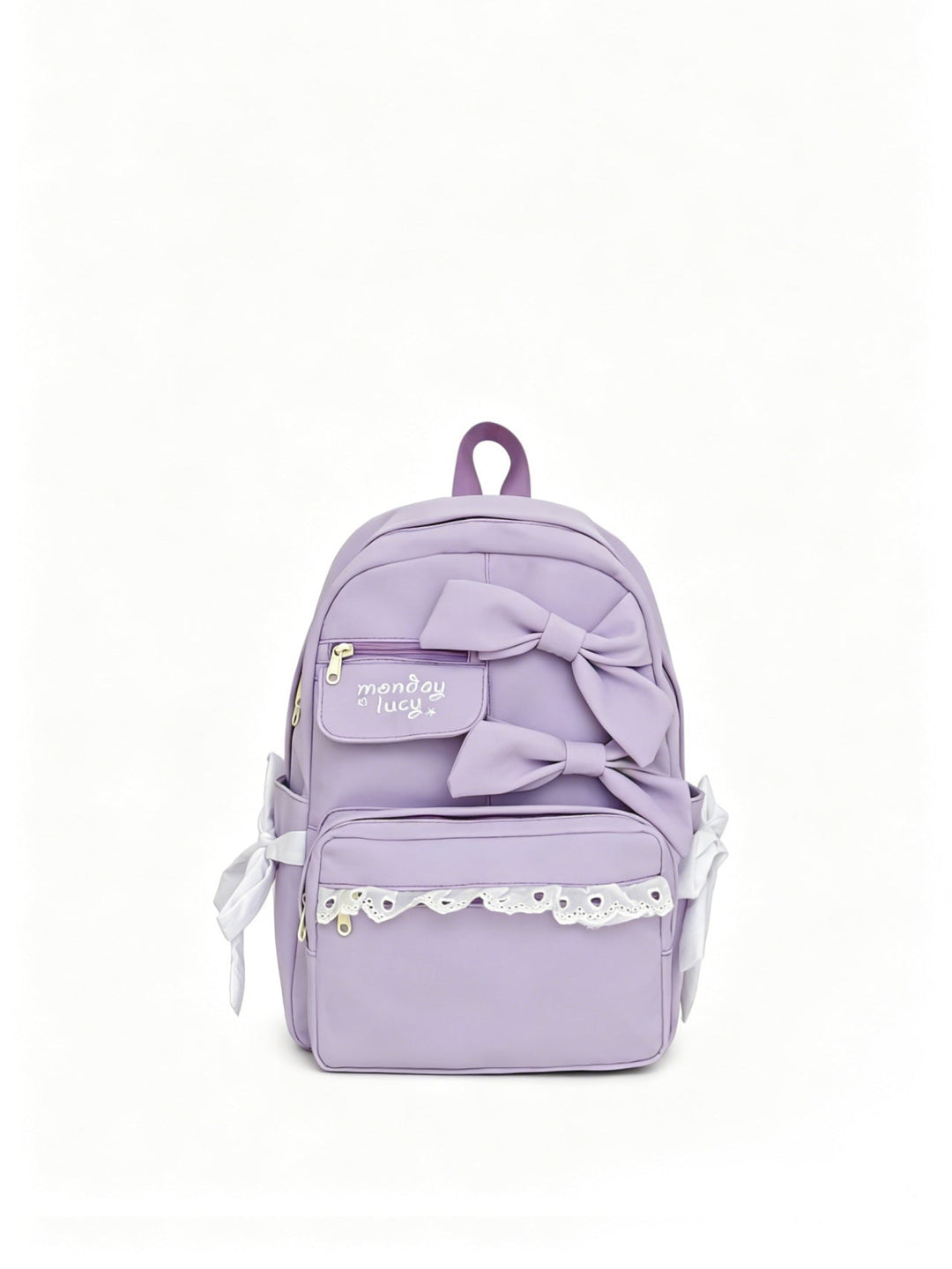 Cute Bow-Accent School Backpack Kalsten