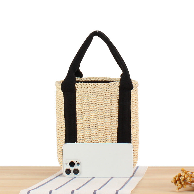 Structured Shopping Bag Made of Braided Natural Material Kalsten