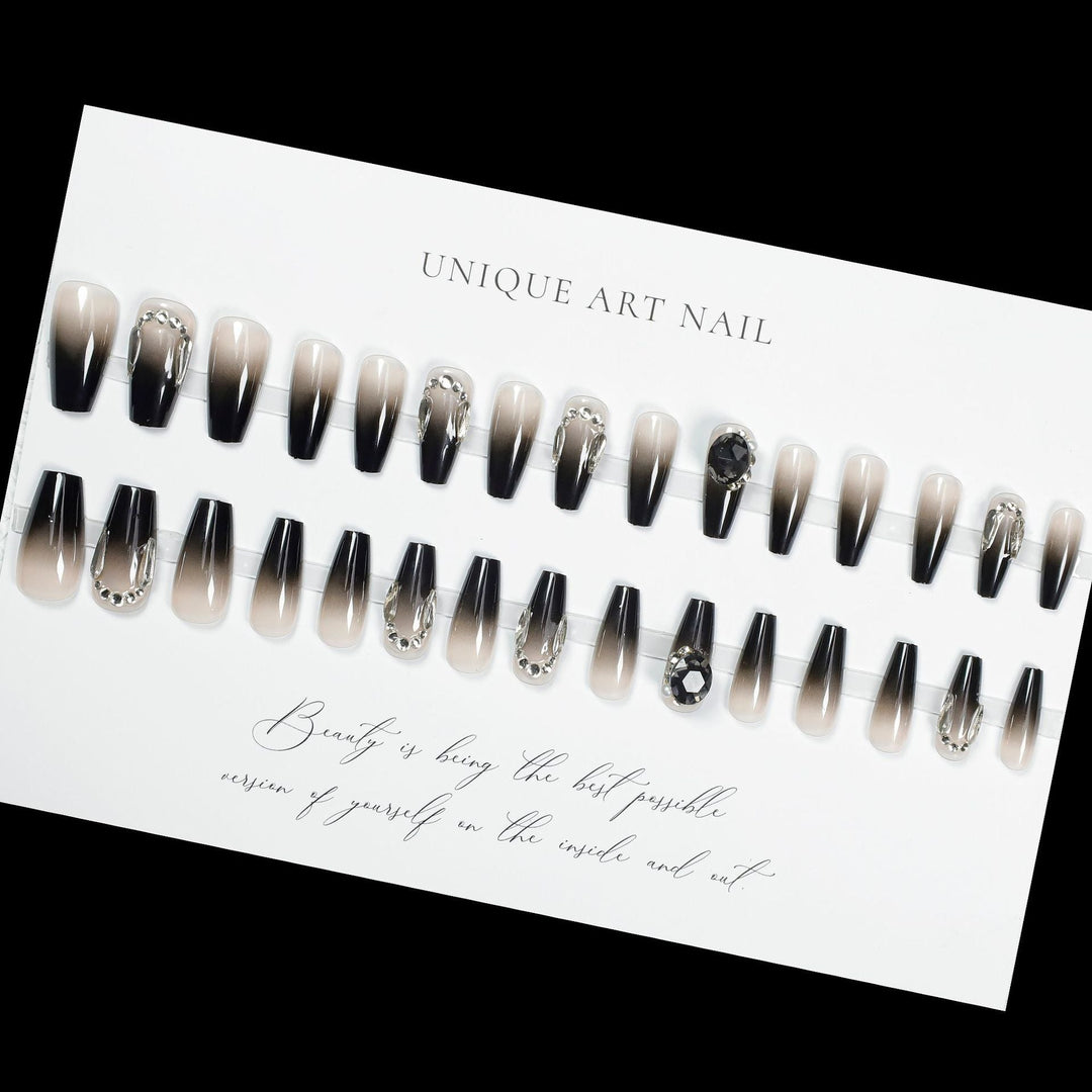 Luxury Crystal-Embellished Press-On Nail Extensions Kalsten