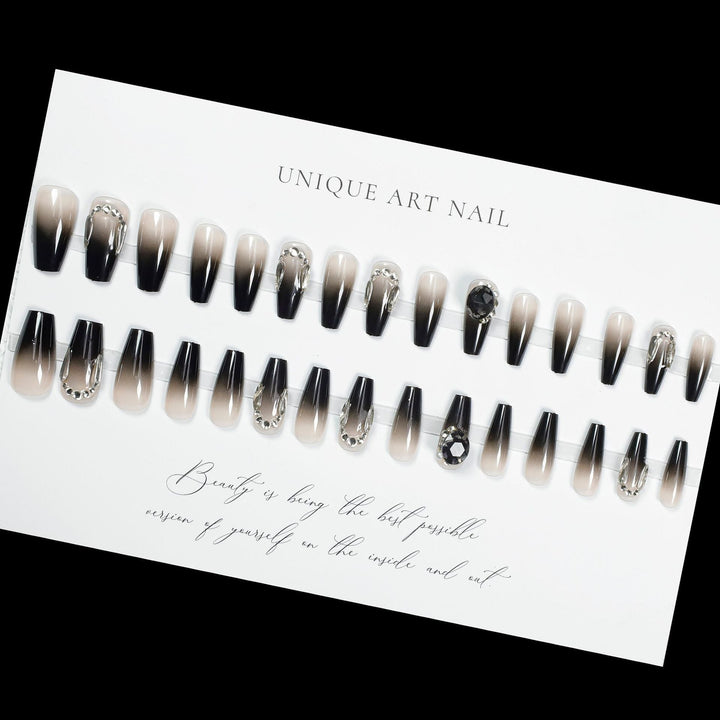 Luxury Crystal-Embellished Press-On Nail Extensions Kalsten