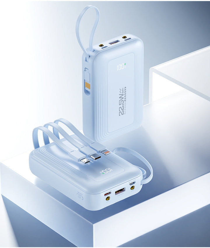 Portable power bank with integrated fast charging ports and digital display Kalsten