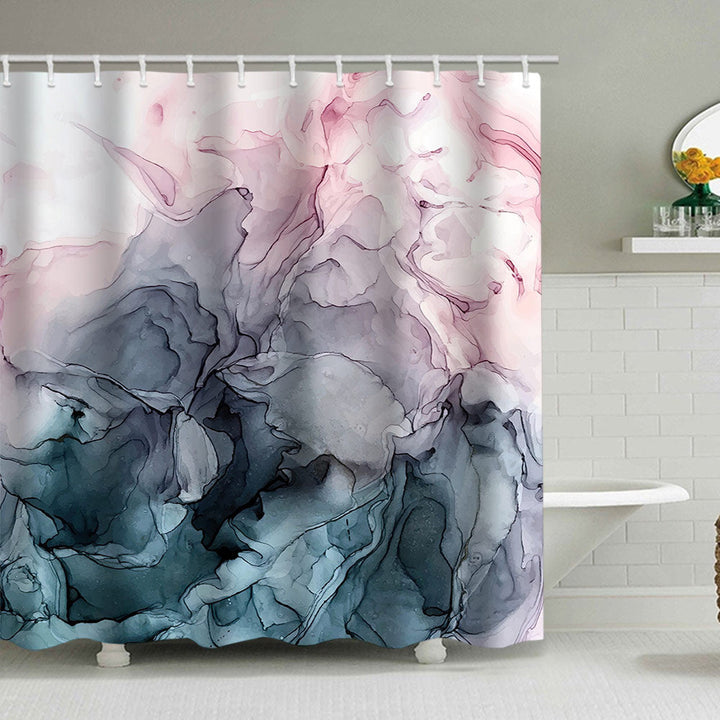Artistic Marble Design Shower Curtain Kalsten
