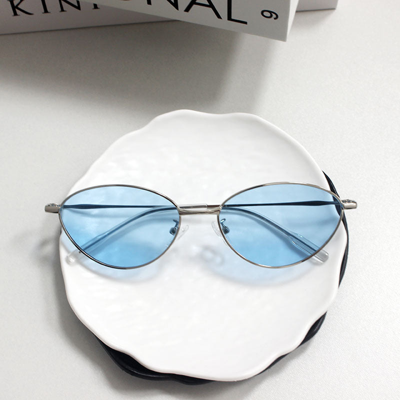 Fashionable Rectangular Glasses with Fine Metal Frame Kalsten