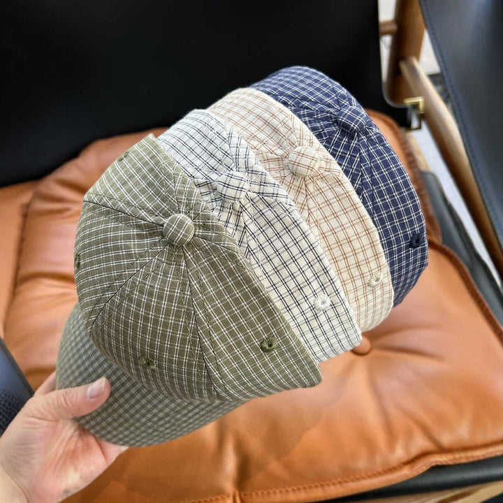 Men's Casual Checkered Baseball Cap Kalsten