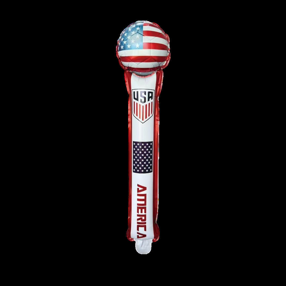 Unisex non-patriotic inflatable hairband with star ear bubbles and the inscription Kalsten