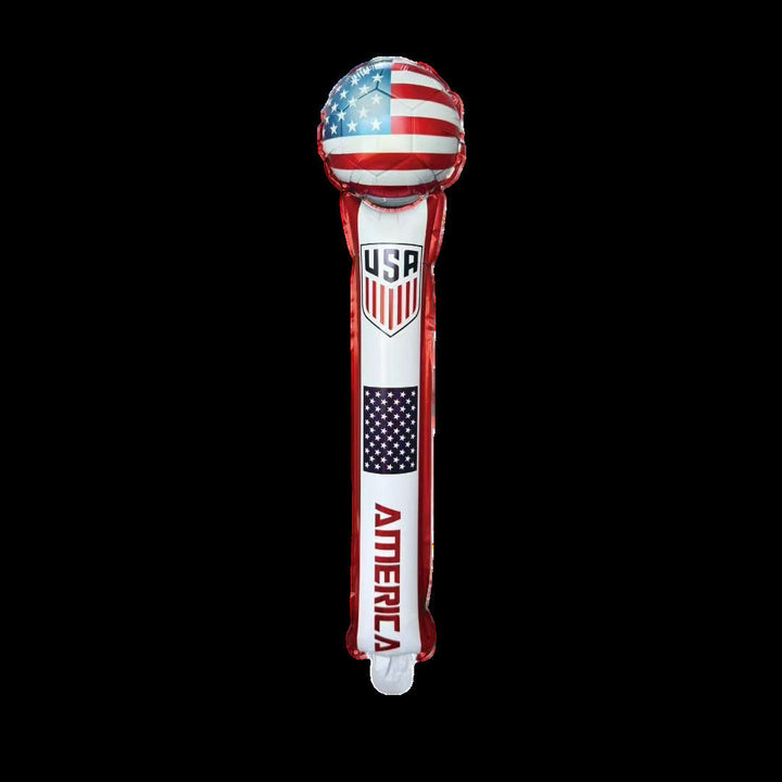 Unisex non-patriotic inflatable hairband with star ear bubbles and the inscription Kalsten