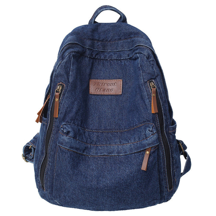 Casual Denim School Backpack Kalsten