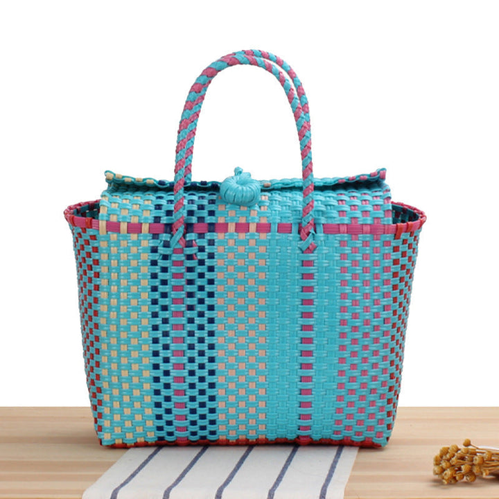 Beach handbag in modern braided design Kalsten