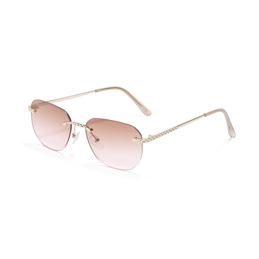Women's Casual Oversized Sunglasses with Elegant Metal Frame Kalsten