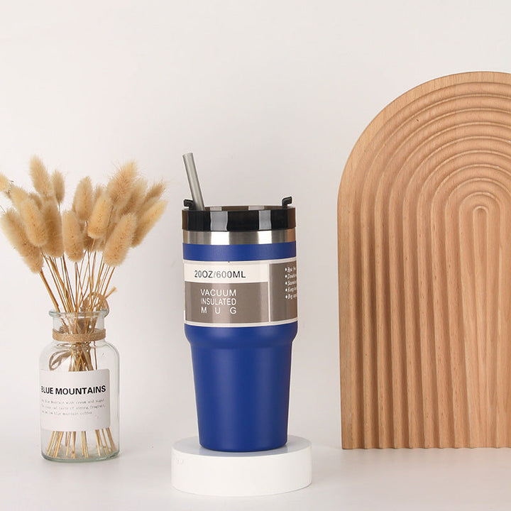Unisex Insulated Drinking Cup with Integrated Straw Kalsten