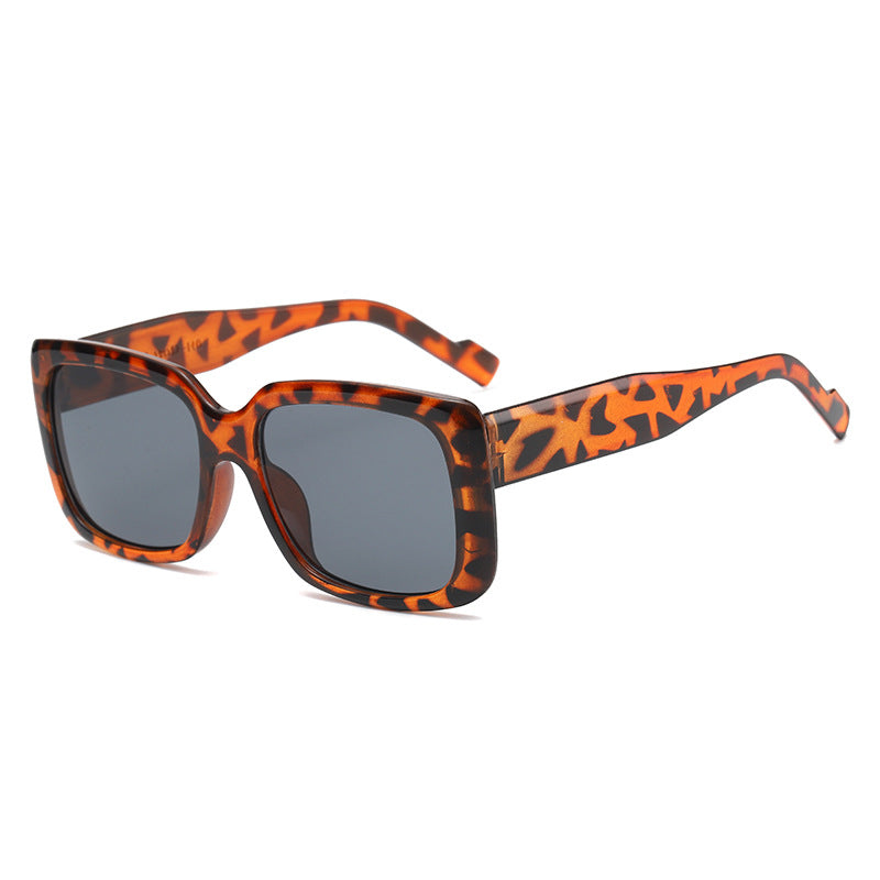 Women's fashionable square sunglasses with transparent frame and innovative design Kalsten